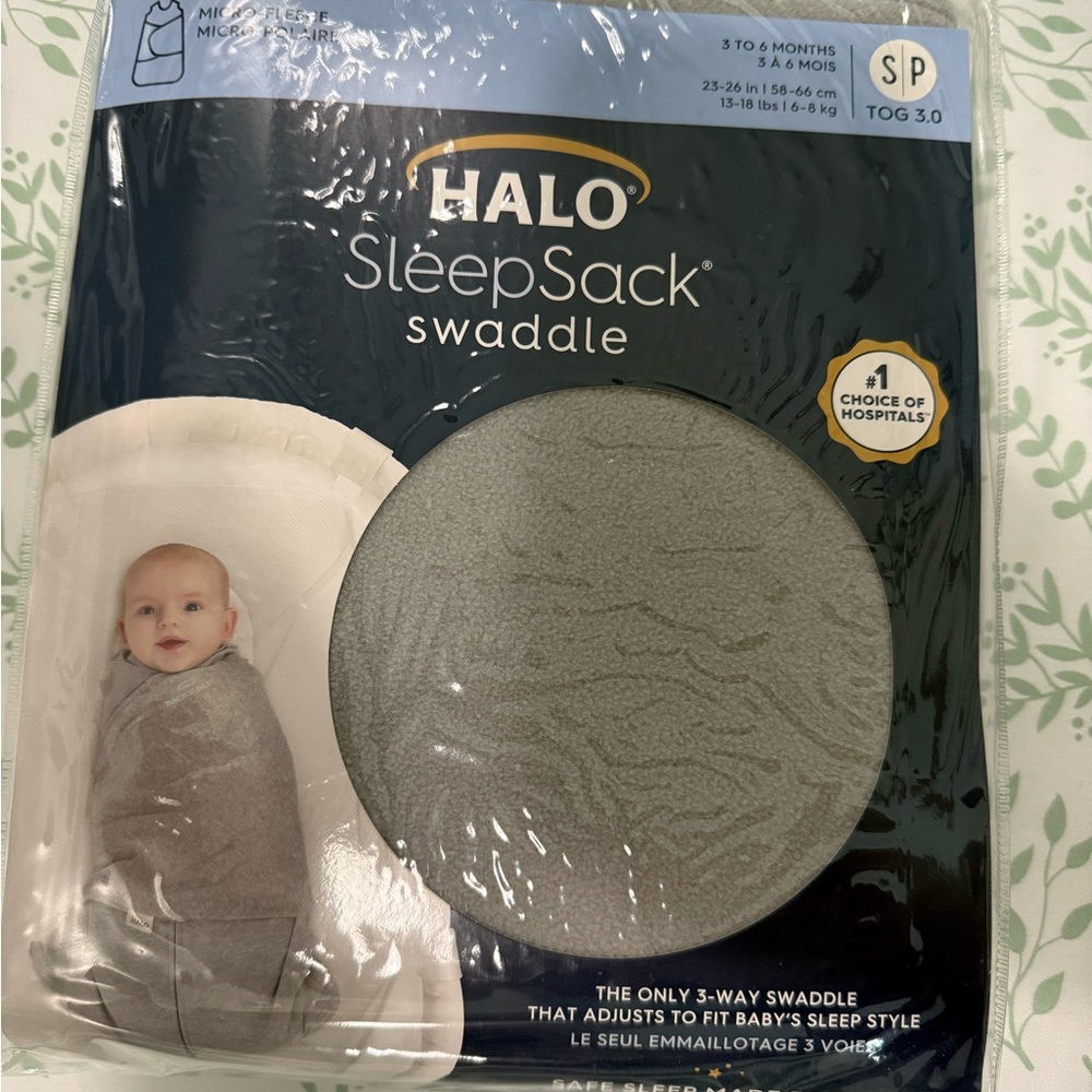Halo SleepSack Swaddle in Gray